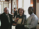 Ms. Gillian Stoodley receives the Joe Yeager Leadership Award.